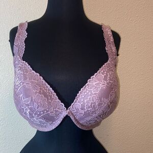 Ambrielle Lace Underwire Bra in Soft Purple Size 38DF
